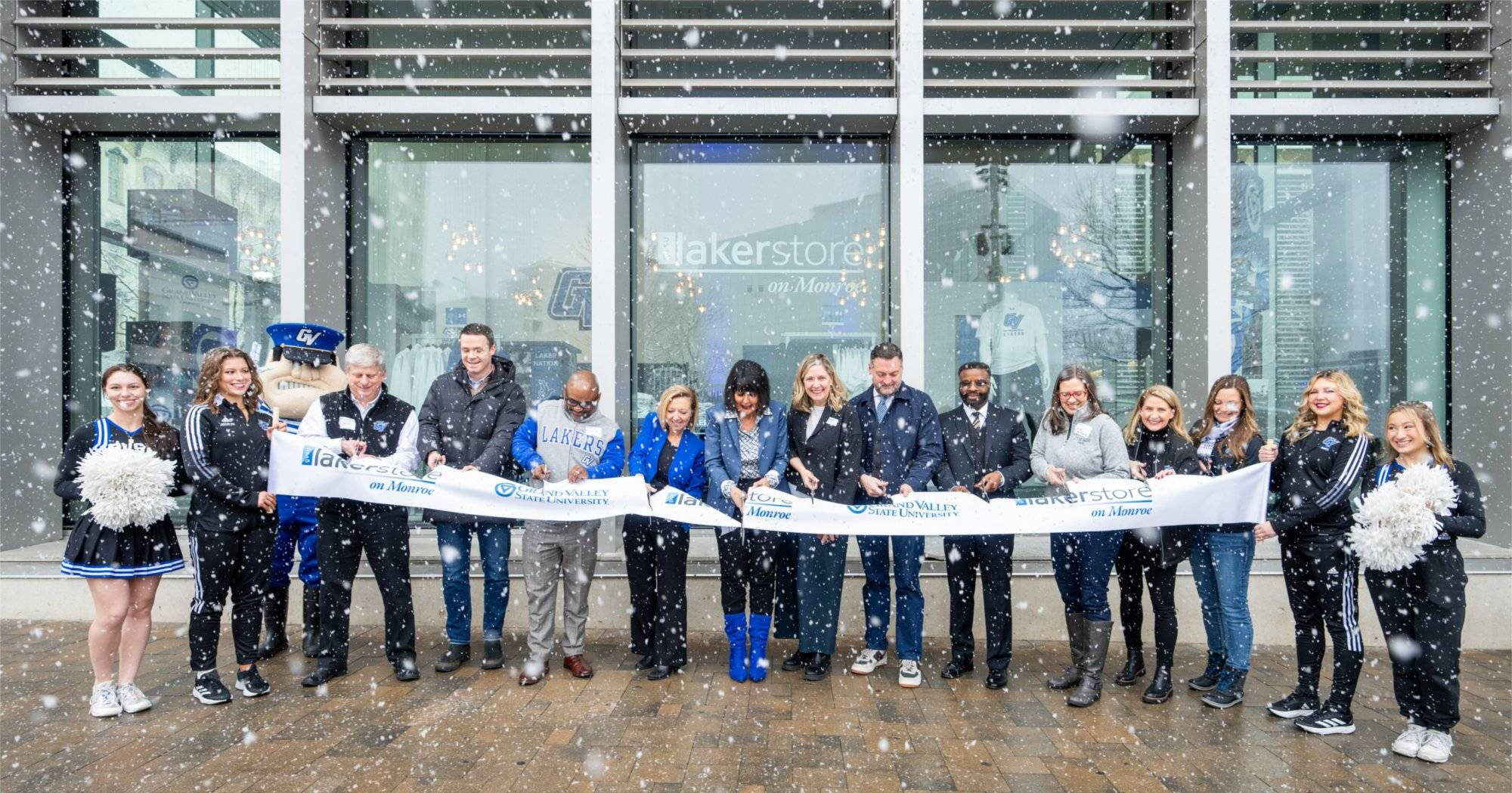 Ribbon cutting at Laker Store on Monroe